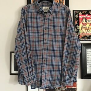 100% Cotton Plaid Flannel St. John’s Bay EUC